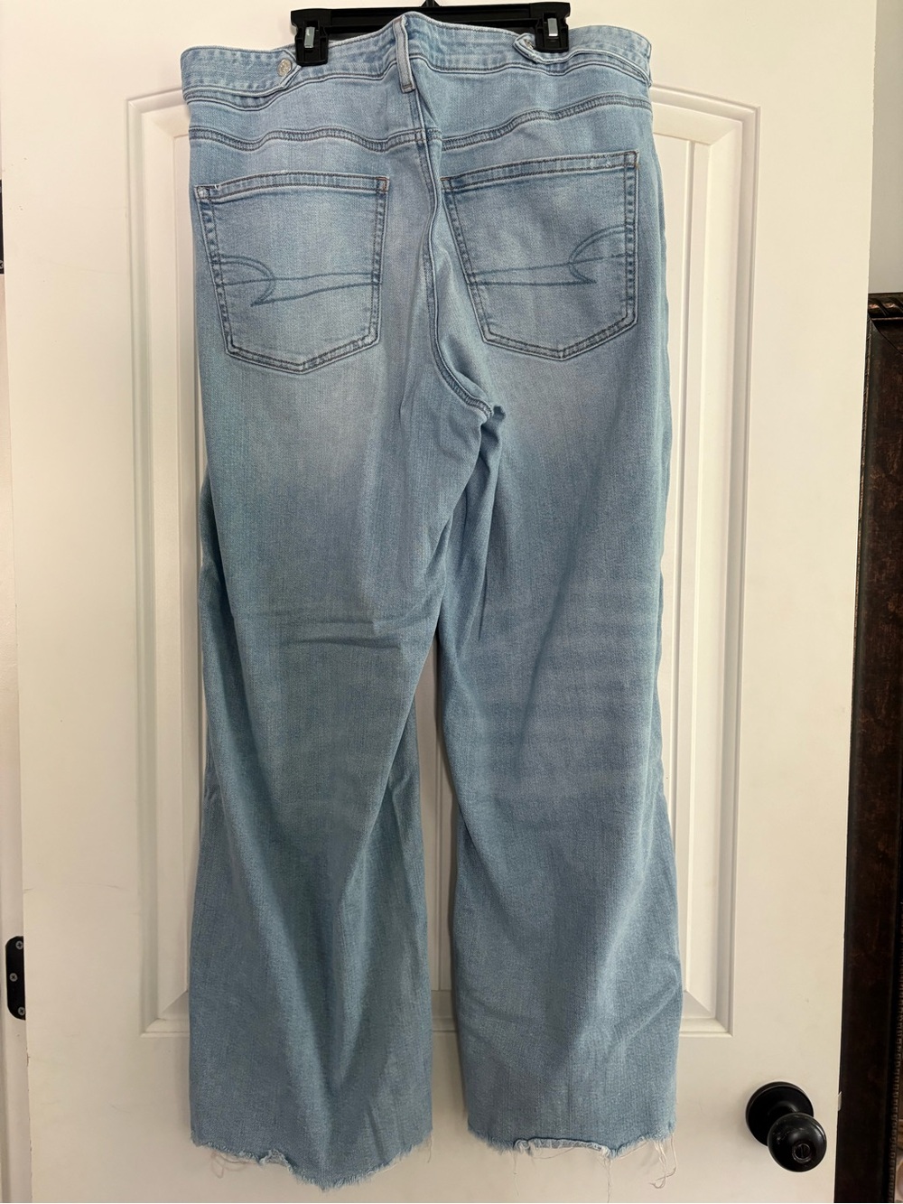 American Eagle Super High-Rise Baggy Wide Leg Women’s Jeans size 12 Short - Picture 2 of 4